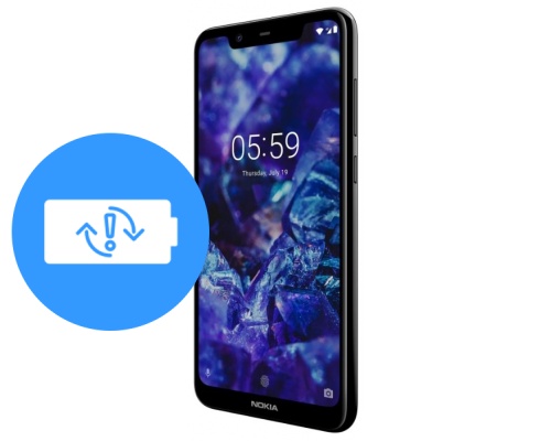 Замена аккумулятора (батареи) Nokia 5.1 Plus