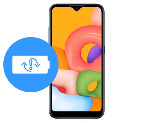 Замена аккумулятора (батареи) Samsung Galaxy M01